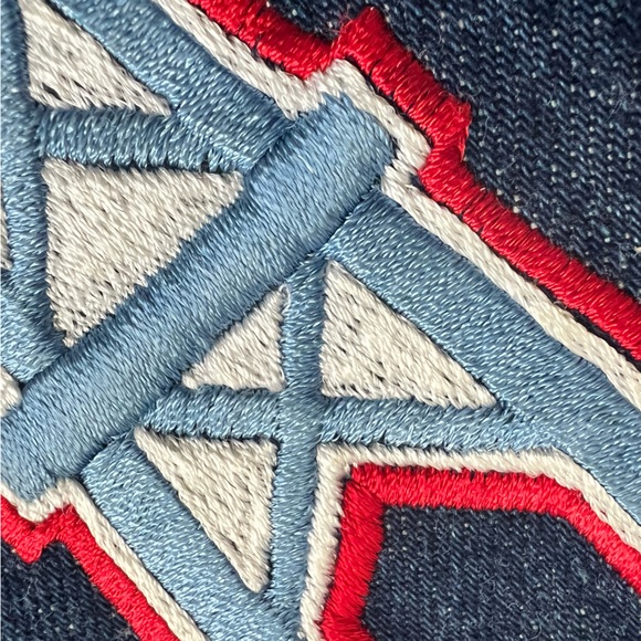 RARE Vintage 1970’s Houston Oilers Embroidered High Waisted Jeans - Picture 6 of 9